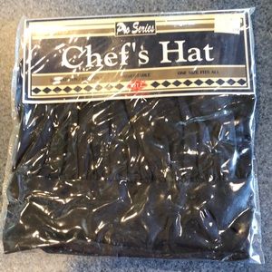 Chefs hat, black brand new never been opened